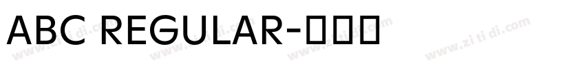 ABC REGULAR字体转换